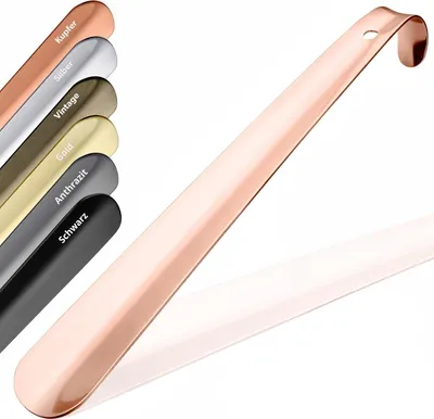 Zdjęcie produktu dla Łyżka do butów ze stali nierdzewnej - ergonomiczna i nowoczesna - 29 cm