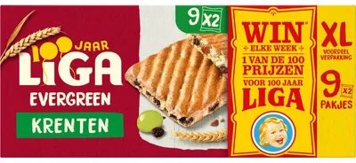 Zdjęcie produktu dla Liga Evergreen Krenten XXL ciasteczka 338g - chrupiąca przekąska z ciasteczkami rodzynkowymi