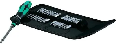 Zdjęcie produktu dla Wera Kompakt 60 KK, Zestaw nasadek, 1/4", Metryczny, 17 głowic(e), 10,15,20,25,30,40 mm, PH1, PH2, PH3, PZ1, PZ2, PZ3