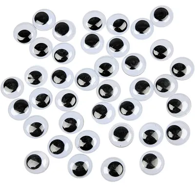 Produktbild von Wackelaugen, nicht selbstklebend, D 20 mm, 500 Stk/ 1 Pck [HOB-501201]