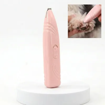 Immagine prodotto di Tagliaunghie per cani e gatti Silenzioso - Testina da 0,8 cm Tagliacapelli di precisione Rosa