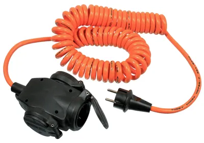Image de AS SCHWABE Câble spiralé à contact de protection 3x orange (70414)