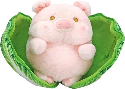Obrázok produktu pre Plyšové prasiatko v kapustovej polievke, 23 cm – rozkošná maskotka
