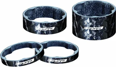 Produktbild von FSA Vorbauspacer Carbon 1 1/8" 10 mm x 1 1/8" Schwarz - präzise Lenkerhöhe