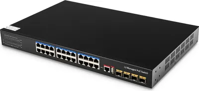 Zdjęcie produktu dla Cudy GS5024PS4, Zarządzany, L3, Gigabit Ethernet (10/100/1000), Obsługa PoE
