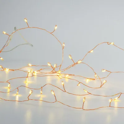 Immagine prodotto di ACA Lighting 300 Catena decorativa a LED, WW, cavo in rame, 220-240V + 8 funzioni, IP44, 3m+3m, 6W X063001277