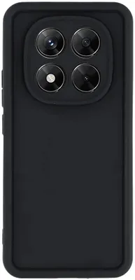 Image de Étui pour Xiaomi Redmi Note 14 Pro 5G / Xiaomi Poco X7 - Coque arrière en silicone Phonesta Grooved - Noir