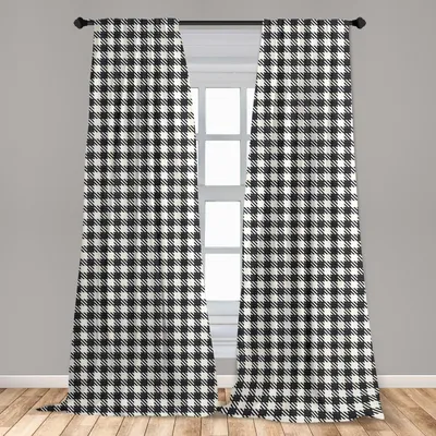 Obrázek produktu pro Abakuhaus, závěsy na okna, jemný diagonální pruh, sada se 2 kusy, 150 x 225 cm