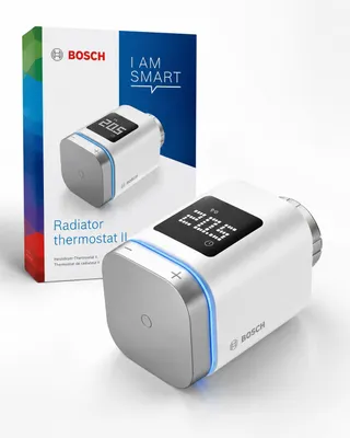 Bosch Smart Home II Heizkörperthermostat mit App-Funktion, kompatibel mit Amazon – Produktbild 1, KI-generiertes Bild