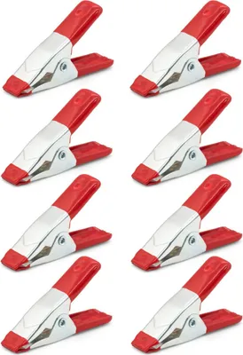 Produktbild von 8x Federklemmen Klemmzwingen Leimzwingen Spann Feder Zwinge Klemme Set Mini