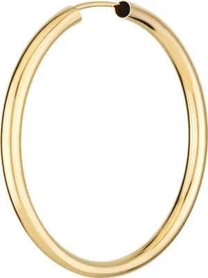 Produktbild von Einzel 333 Gelbgold Creole Ohrring Ohrschmuck Rund Goldohrring 40mm 9017