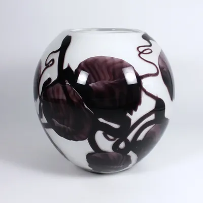 Produktbild von Kugelvase Purple Leafs Murano 20cm
