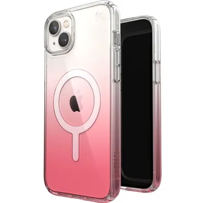 Zdjęcie produktu dla Etui ochronne Speck Presidio Perfect Clear Ombre do iPhone 14 Plus MagSafe, przezroczysty różowy