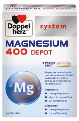 Produktbild von Doppelherz system Magnesium 400 Depot Tabletten, 30 St. Tabletten