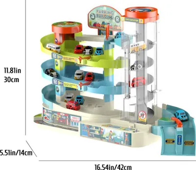 Produktbild von Auto-Abenteuerspielzeug für Kinder, elektrische Schienenrampe, Spielzeug, Rennstrecken-Set, pädagogisches interaktives Renngeschenk für Eltern und Kinder