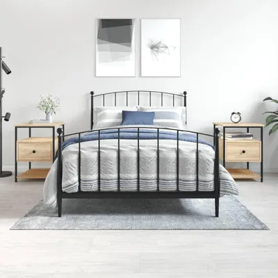 Zdjęcie produktu dla VidaXL 826026, Dąb, Żelazo, Drewno, 400 mm, 420 mm, 560 mm, 2 szt.