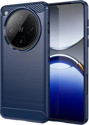 Image de Étui pour Oppo Find X8 Pro - Coque arrière en silicone Phonesta Carbon - Bleu