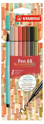 Produktbild von STABILO Fasermaler Pen 68 NatureCOLORS 8 Stück