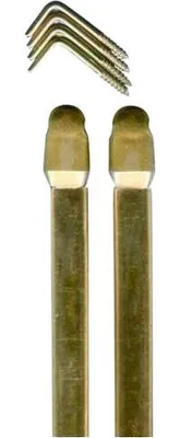 Produktbild von Verlängerbare Gardinenstangen aus Messing, 40x70 cm, 2er-Pack - Ardec