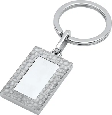 Produktbild von Unique Schlüsselanhänger aus teilmattiertem Edelstahl AS0027