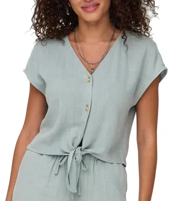 Produktbild von Only Siesta Knot Leinen Bluse Damen
