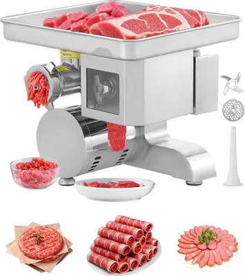 Produktbild von Professioneller Elektrischer Fleischwolf 5kg/Min. - Wurstfüllmaschine für den kommerziellen Gebrauch