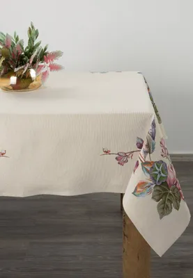 Produktbild von Tischdecke Gobelin leinen Polyester Baumwolle Acryl 140 cm x 180 cm