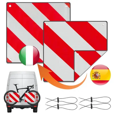 Obrázok produktu pre Reflexný panel 2 v 1, 50 x 50 cm, výstražné značenie