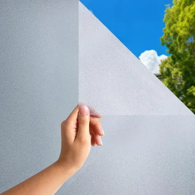 Imagen del producto de Película opaca sin adhesivo para ventanas, ideal para proteger la privacidad