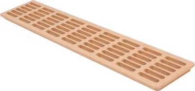Produktbild von Hochwertiges Vollholz Lüftungsgitter 550mm x 100mm Abluftgitter Saunagitter Heizungsabdeckung Buche