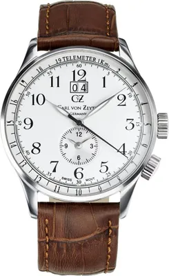Produktbild von Carl von Zeyten Etterlin Herrenuhr braun/silber CVZ0006SL