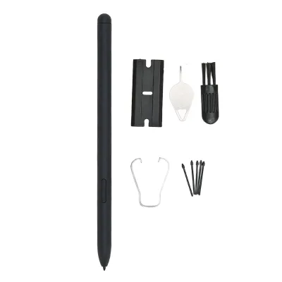 Obrázok produktu pre Citlivý a presný stylus pre tablet Tab S6 Lite, robustný plastový smartpen s 5 náhradnými hrotmi, kompatibilný s tabletmi SM-P610 SM-P615 – čierna farba