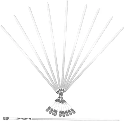 Produktbild von SPIESSE 20 Schaschlikspiesse Edelstahl (60cm) 1,5mm Fleischspiesse lang