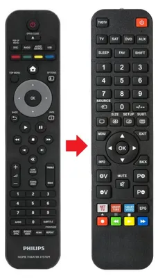 Produktbild von Fernbedienung geeignet für PHILIPS CRP633/01 | CRP63301 | HTS7200