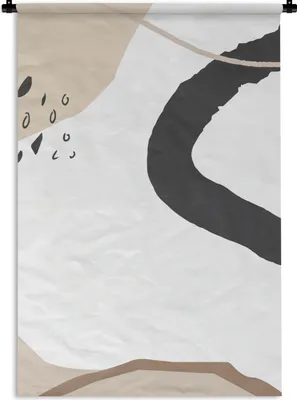 Produktbild von MuchoWow® Wandteppich Wandbehang Sommer - Abstrakt - Schwarz 60x90 cm Tapisserie Dekoration Wandtuch - Foto-Teppich - Abwaschbar