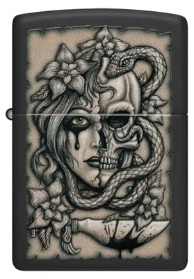Immagine prodotto di Accendino Zippo Gory Tattoo Unisex Nero Metallo