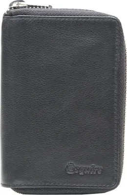Zdjęcie produktu dla Etui na karty Esquire Oslo Nappa CC Zip Wallet Black czarny