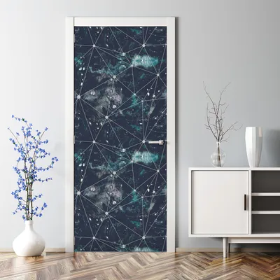 Produktbild von Dekorative Tür Wandaufkleber Wandtattoo selbstklebend Klebefolie dekoration Baum Wald 70 x 200 cm