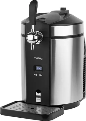 Produktbild von H.Koenig BW1880 Kompatibilná piváreň, 65 W, 5 kg, nerezová oceľ, čierna / sivá