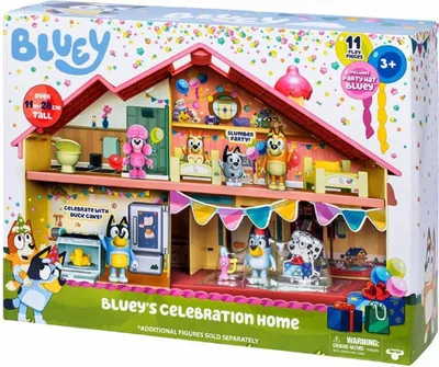 Obrázok produktu pre Hracia súprava Bluey House Birthday Party + figúrka Bluey 17669
