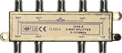 Zdjęcie produktu dla F dystrybutor 8x 5-1000 MHz klasa A - Odgałęźnik i rozdzielacz 8 wyjść VT 2248