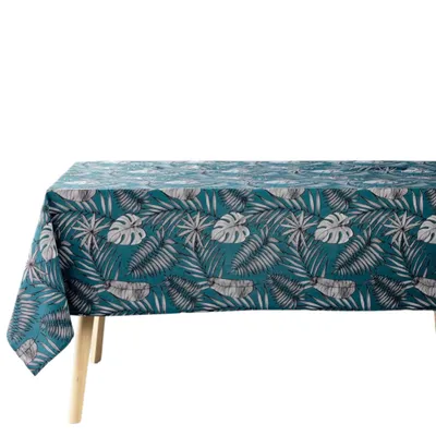 Zdjęcie produktu dla Obrus prostokątny z motywem liści egzotycznych, 140 x 240 cm