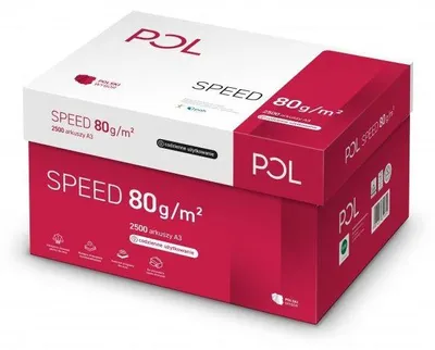 Imagen del producto de Papel de oficina Polspeed, formato A3, cartón, 5 reams (2500 hojas)