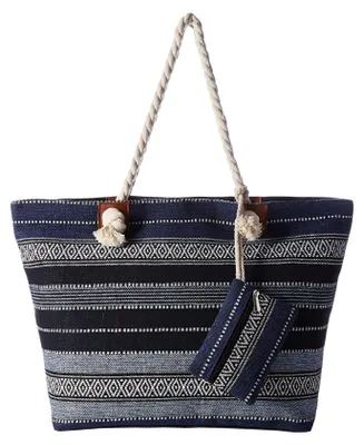 Produktbild von DonDon Große Strandtasche Shopper mit Reißverschluss