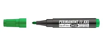 Permanentný popisovač, 1-3 mm, kužeľový hrot, ICO "Permanent 11 XXL", zelený