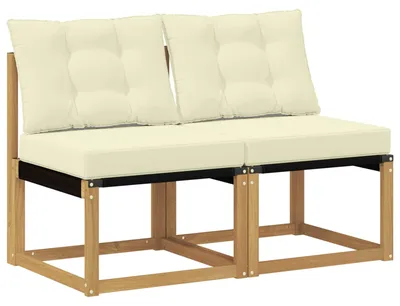 Image de vidaXL 2 pièces Canapé d'extérieur moyen