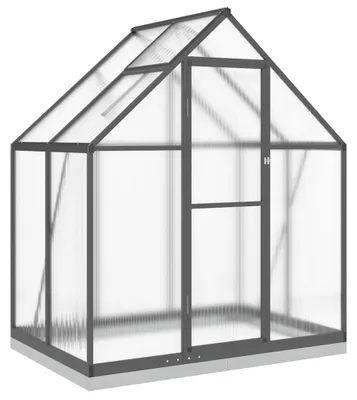 Obrázek produktu pro vidaXL Skleník se základovým rámem antracit 169x114x202 cm hliník