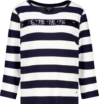Produktbild von monari Sweatshirt 756 marine ringe 44