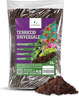 Produktbild von LERAVA® Universalerde - 5L - Blumenerde für Garten & Hochbeet - Nährstoffreiche Gemüseerde & Gartenerde - Pflanzenerde Hochbeet