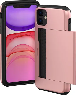 Zdjęcie produktu dla imoshion Backcover z uchwytem na kartę do Apple iPhone 11 - różowe złoto